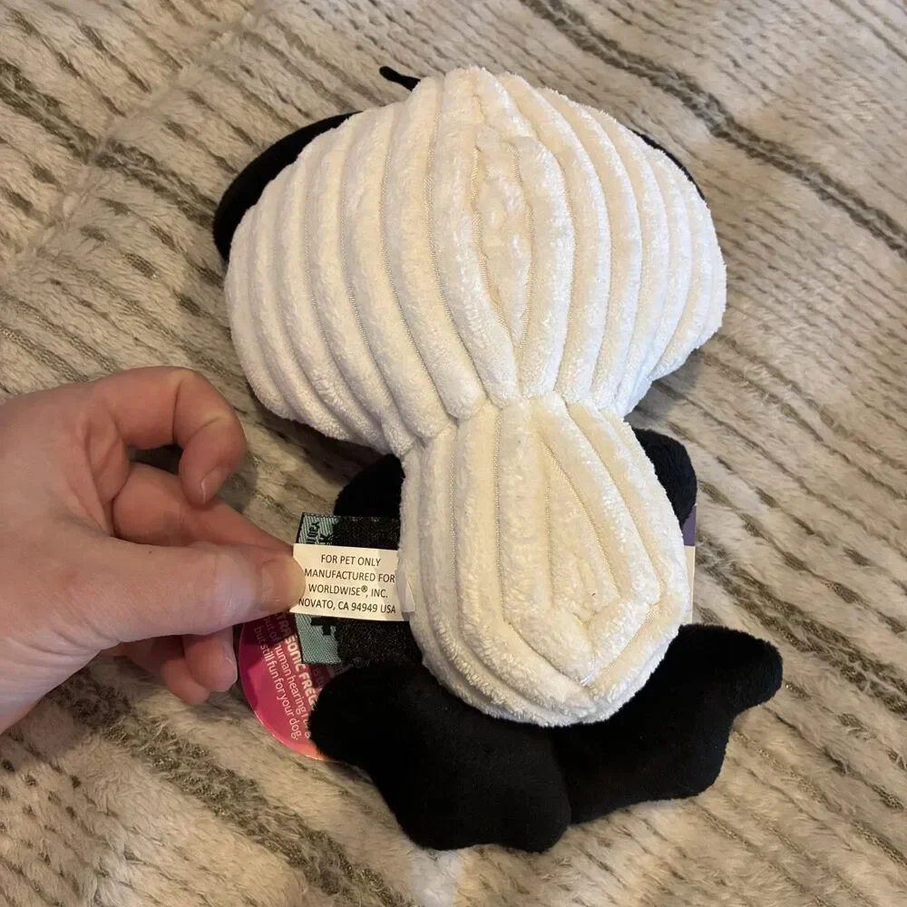 BRAND NEW! TrustyPup Panda Bear Dog Toy with Silent Squeaker Technology-Medium